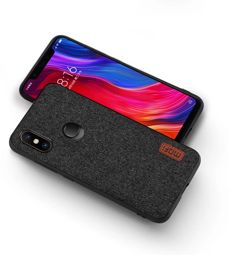 Чехол для xiaomi mi 8, чехол MOFI для xiaomi mi 8 SE, задний тканевый чехол для xiaomi mi 8 explorer, мягкий край, полный Чехол, деловой чехол