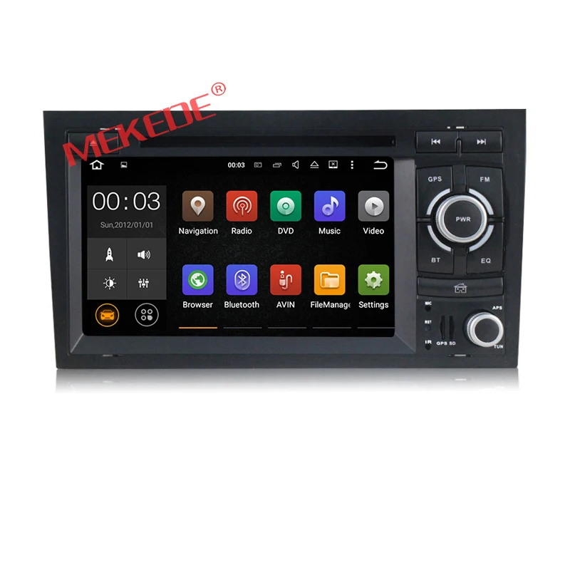 

free shipping NEW ANDROID 7.1 CAR DVD PLAYER for Audi A4 2002-2008 year with Wifi 3G GPS Bluetooth Radio RDS USB SD free map
