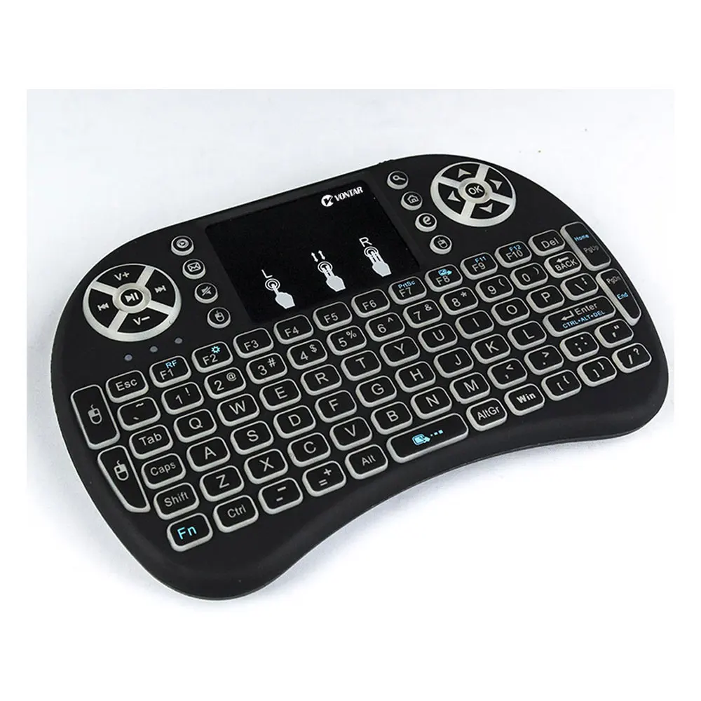 20 шт. с подсветкой i8 Air Mouse Мини Беспроводная клавиатура сенсорная панель Пульт