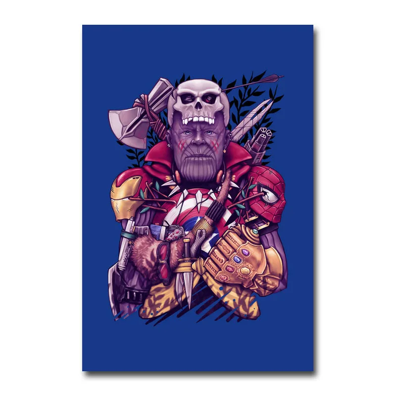 

Avengers End Game Movie Canvas Poster Wall Art Print Painting 20x30 60x90cm Wallpaper Decorative Wall Picture for Living Room