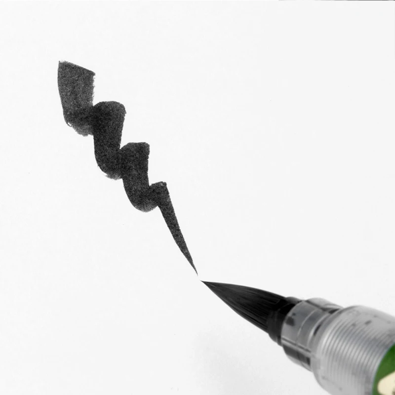 Мягкая кисть Pentel для каллиграфии портативная изучения науки большая с