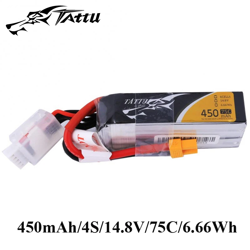 Ace литий полимерный аккумулятор Tattu 7 4 В 6 450 мАч 1s 2s 3s 4s 75C 95C с разъемом XT30 большой