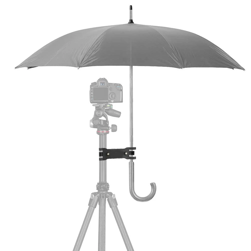 

Umbrella Holder Fixation Photography Accessory Clip Bracket Mount Stable Durable Outdoor Clamp Type Photo Portable Camera Tripod