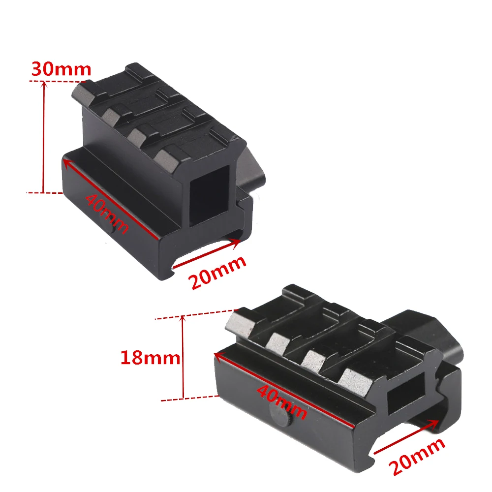 Быстроразъемное рельсовое крепление, 4 слота, крепление для прицела, высокий профиль, крепление для подъемника, удлинение 20 мм, удлинение ласточкиного хвоста, крепление для подъема, caza