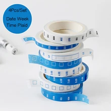 4Pcs/set Time Planner Masking Washi Tape Creative DIY Bullet Journal Decorative Adhesive Tape Scrapbooking Stationery Supplies winzige 15mm 3m washi tape diy planner decorative masking tape stickers scrapbooking bullet journal stickers cute stationery