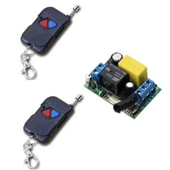 

Smart Home New 220V 10A 1 Channel Wireless Relay Remote Control Light Switch RF Receiver Board With 2pcs Remote Controls