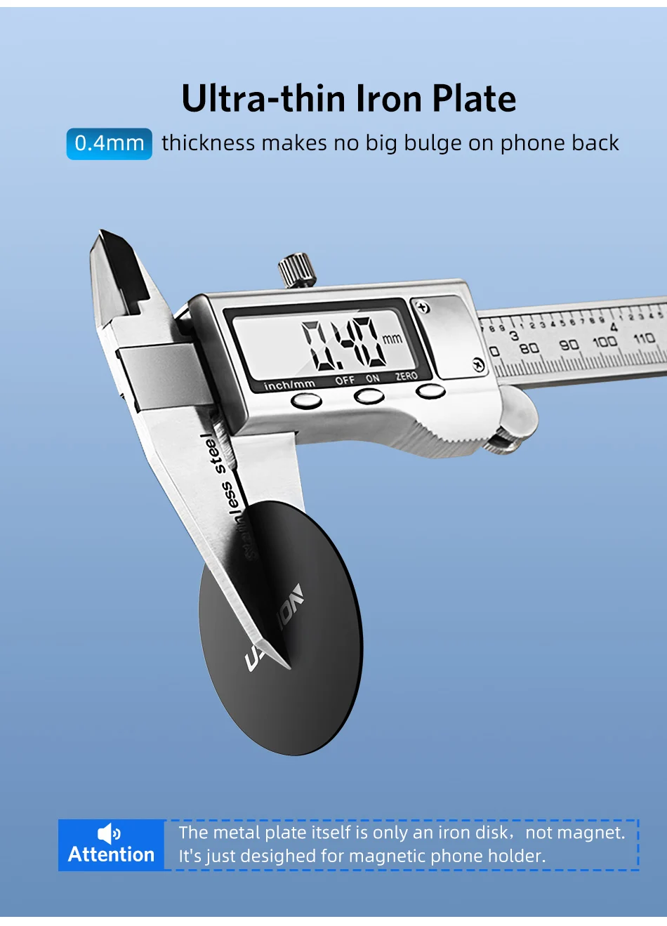 wireless charging stand for iphone and apple watch USLION Metal Plate Disk For Magnet Car Phone Holder Iron Sheet Sticker For Magnetic Mobile Stand Mount Automobile Adsorption New mobile holder