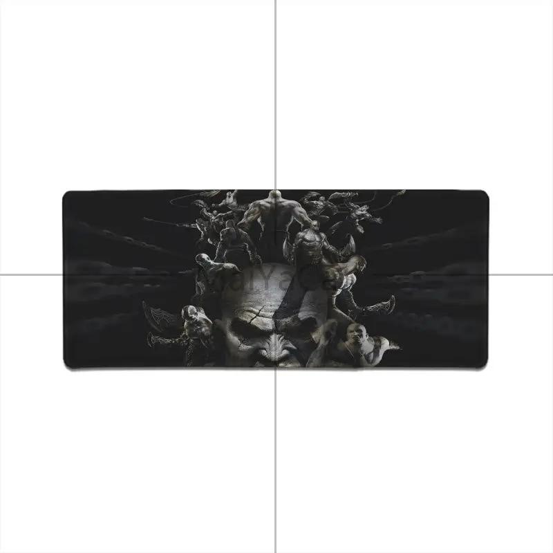 LockEdge 30X90cm MaiYaCa Подарочный коврик для мальчика God of War Kratos прочный резиновый коврик для мыши Подгонянный Коврик Для Мыши Компьютерный Аниме Коврик для мыши и ноутбука - Цвет: LockEdge 30X90cm