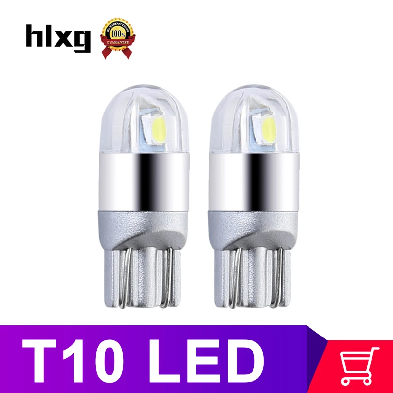 Hlxg 8 шт. Автомобильная сигнальная лампа w5w Led T10 12v лампада свет 194 168 Авто зазор