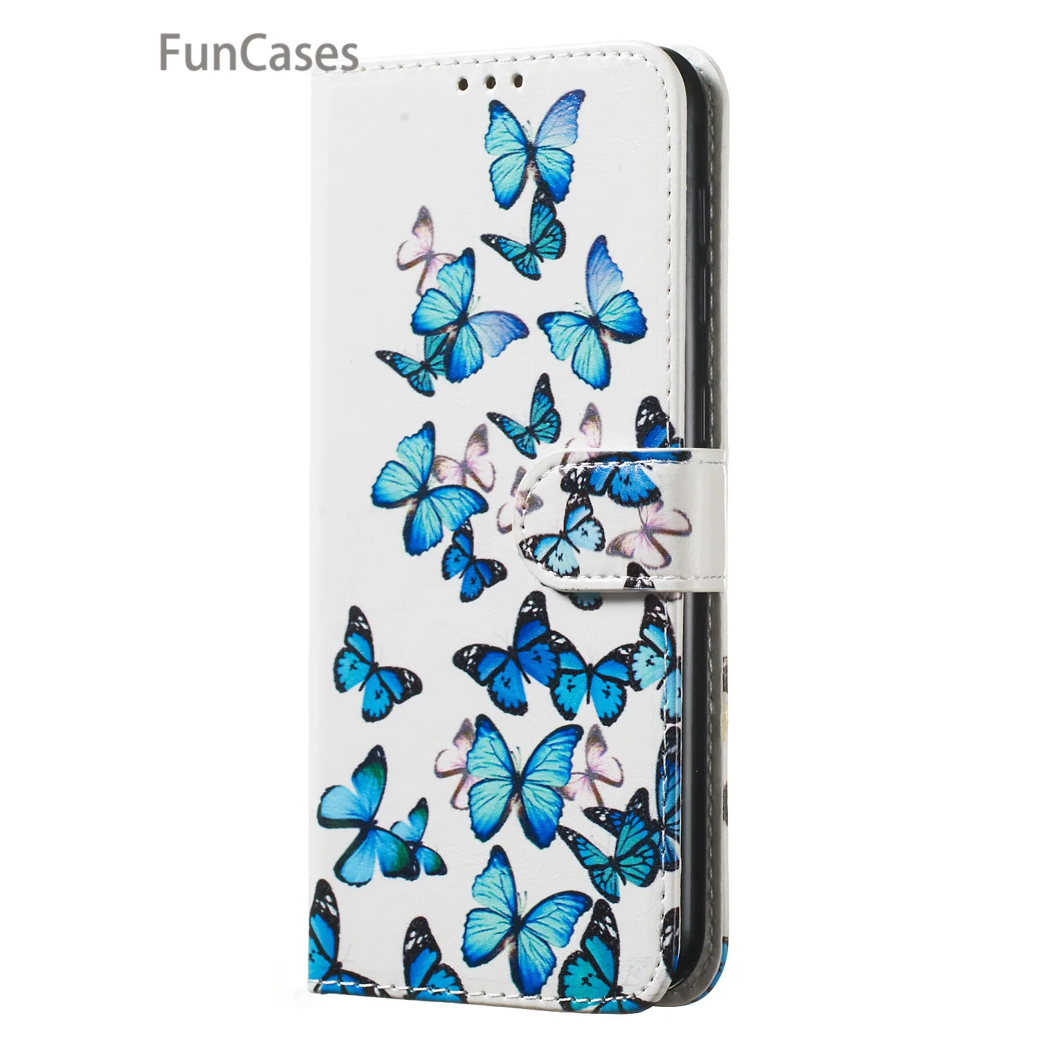 Phone Cases For funda Samsung A510 Butterfly PU Leather Bag Galaxy telefoon A5 2016 A750 A9 2018 A310 A3 2017 A20E | Мобильные