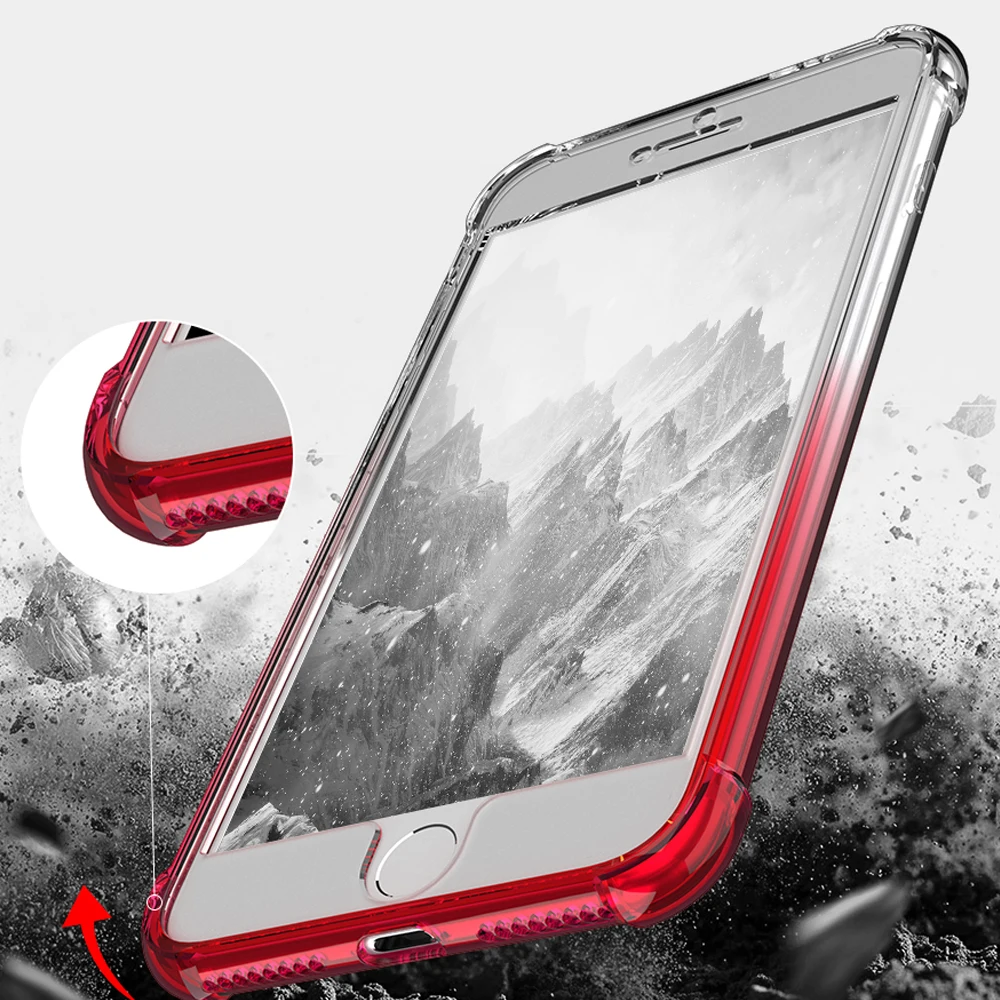FLOVEME For iPhone 6 7 6s Shockproof Case 360 Degree Full Body Case For iPhone 7 4