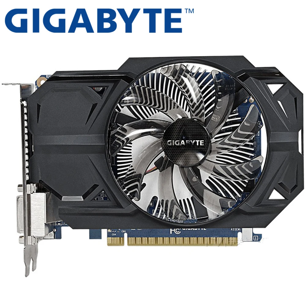 Видеокарта GIGABYTE GTX 750Ti 1 ГБ 128 бит GDDR5 видеокарты для nVIDIA Geforce 750 Ti оригинальные Hdmi Dvi