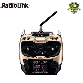 

Radiolink AT9S PRO 10CH RC Transmitter and Receiver R9DS 2.4G Radio Controller for FPV Drone/Multicopter/Helicopter Airplane