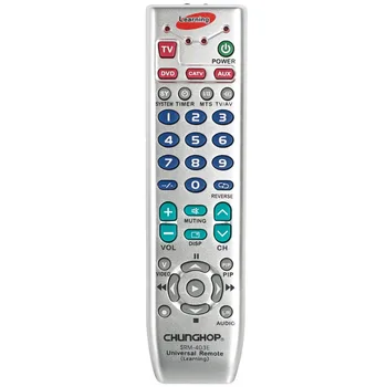

Universal Remote Controller Learning Remote Control For TV/SAT/DVD/CBL/DVB-T/AUX Copy Russian English Manual Chunghop SRM-403E