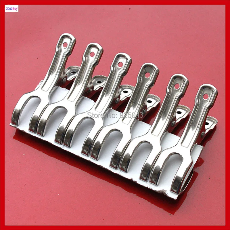 New 6Pcs/lot Metal Heavy Duty Paper Muslin Clamp Backdrop Background