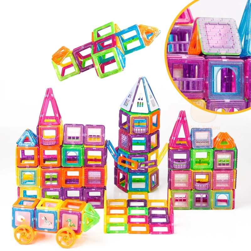 Koop 72 240 Pcs Mini Magnetische Designer Bouw Set Model   Building Plastic Magnetische Blokken Educatief Speelgoed Voor Kids Gift