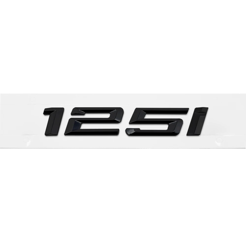 Черная наклейка для BMW 1 серии 125i 128i 130i 135i X3 E21 E93 E82 M2 M3 пластиковая Авто 3D буква