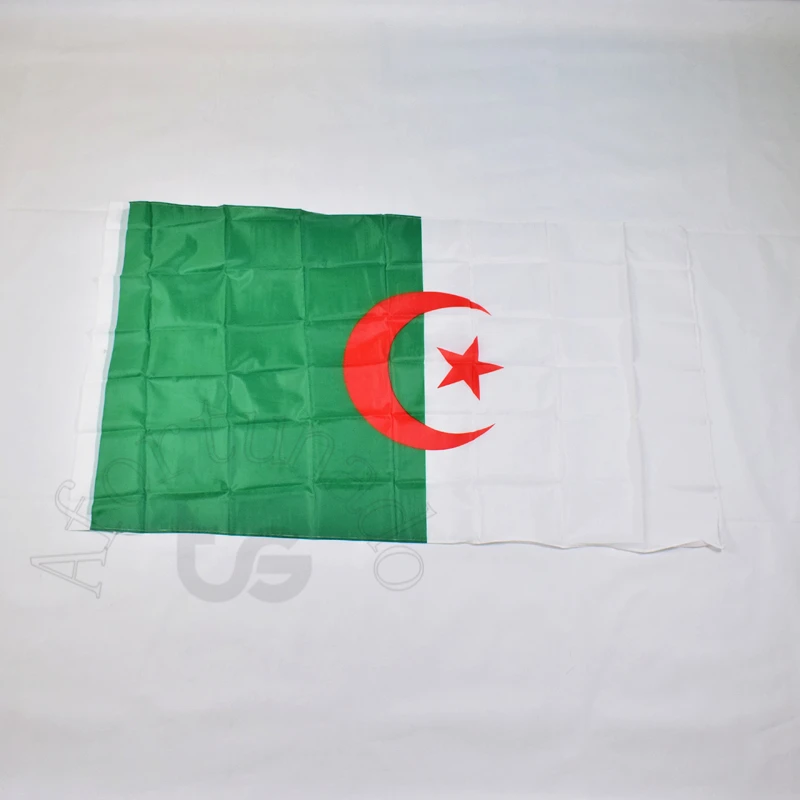 

Algeria Algerian Algerine 90*150cm flag Banner Free shipping 3x5 Foot National flag for meet,Parade,party.Hanging,decoration