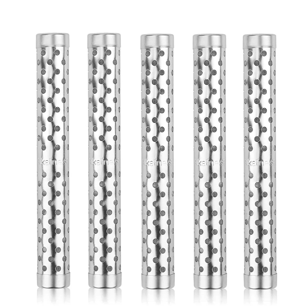 

5pcs/pack Portable Stainless Steel Alkaline Water Stick PH Alkalizer Ionizer Stick Hydrogen Minerals Wand Water Purifier Filter