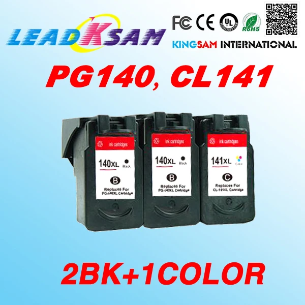 3x Ink Cartridges compatible For Canon PG140 CL141 PG 140 CL 141 PIXMA MG4110 MG3210 MG3510