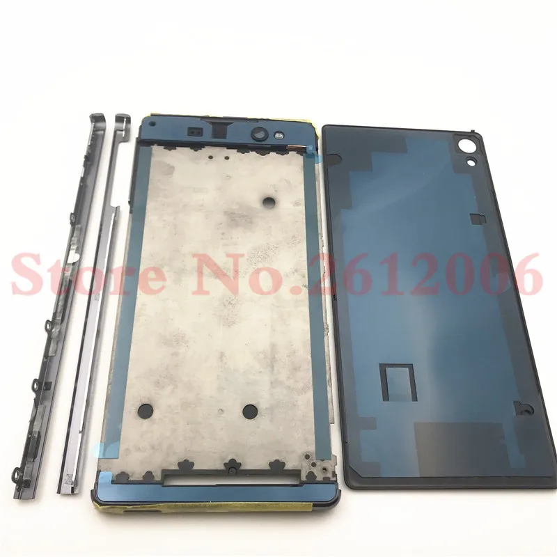 Полный корпус средняя передняя рамка Корпус для sony Xperia XA Ultra C6 F3215 F3216 F3212+ боковой рельс полоса с боковыми кнопками