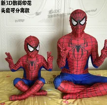 Newest spiderman costume 3D Printing spider-man costumes cosplay spandex zentai suit