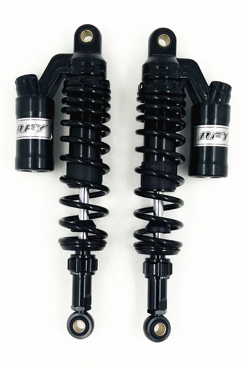 

350mm 1Pair 7mm spring Nitrorgen Motorcycle Adjustable Shock Absorber for HONDA Yamaha Suzuki Kawasaki Z1R black