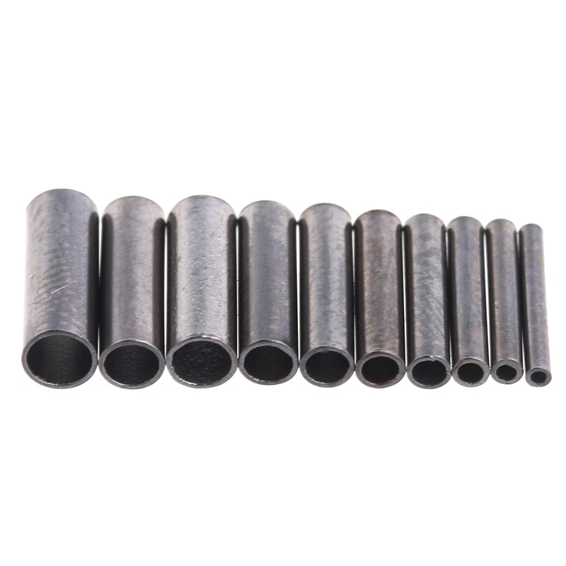 

Alloy 100Pcs/Pack Fishing Line Aluminum Crimp Sleeve Copper Tube Sea Fishing Accessories resistant to seawater corrosion
