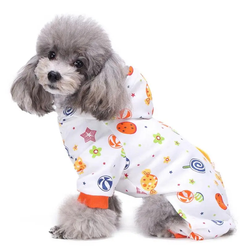 Dog Jumpsuits Clothes Overalls for Dogs Cats Cotton Dog Pajamas Summer ...