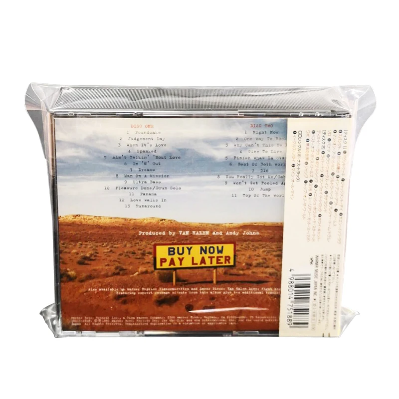 50 투명 4CD BOXSET 외부 슬리브 재밀봉 가능한 4Mil 슬리브 4CD BOXSET용 4CD 보호 가방