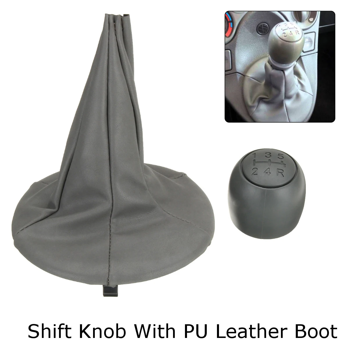 Шестерня палка ручка переключения Gaiter Boot Cover для Fiat 500 500c Panda 03-12