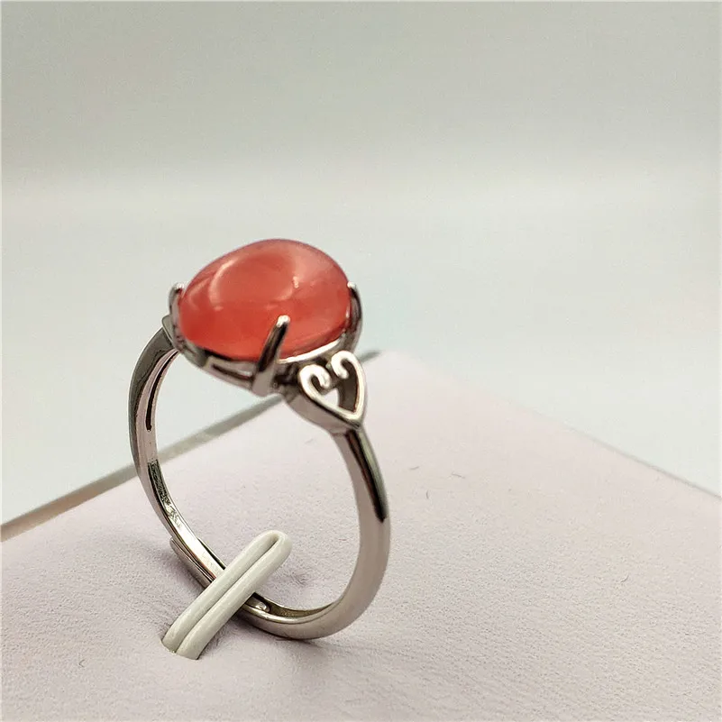 Adjustable Ring Natural Rhodochrosite (3)