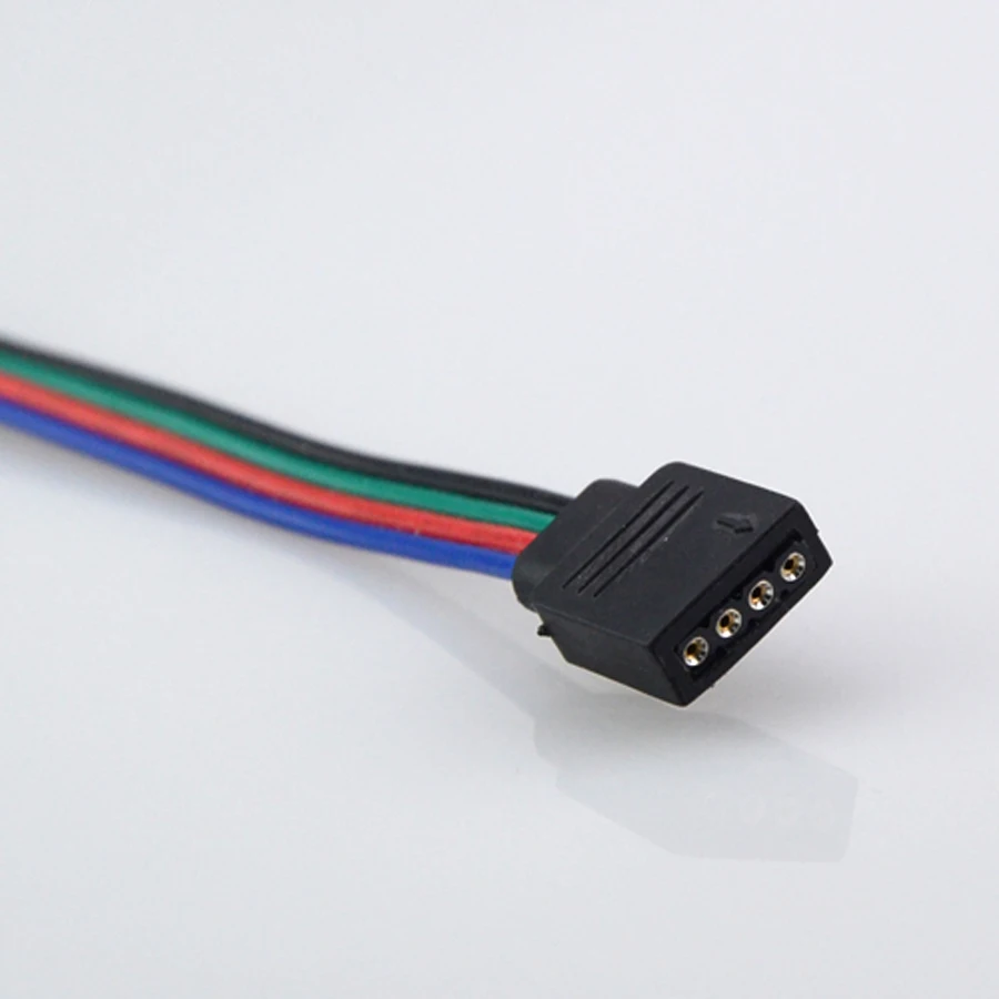 Светодиодная лента AmmToo 5 шт. 4 контактный RGB провод кабель без пайки подключается к