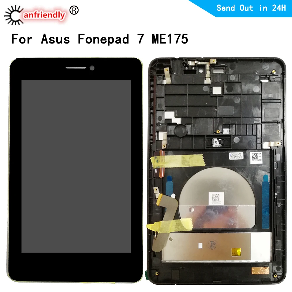 

LCD For Asus MeMO Pad HD7 ME175CG ME175 K00Z LCD display+Touch panel Screen digiziter frame assembly For Asus Fonepad 7 ME175