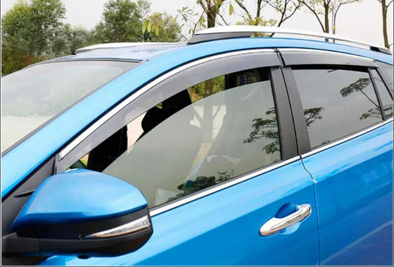 4 шт. оконный козырек защита от дождя солнца дефлектор отделка украшение подходит