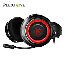 PLEXTONE G600 GameDAC Игровые наушники шлем Стерео ПК гарнитура проводные USB геймерские наушники с микрофоном для компьютера ноутбука