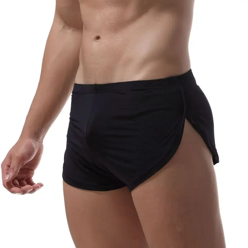 

5pcs/lot Yipihorse brand Men Male Underwear comfortable Sexy Man Boxer shorts U convex pouch silk Sexy Body XXL underpant Hot