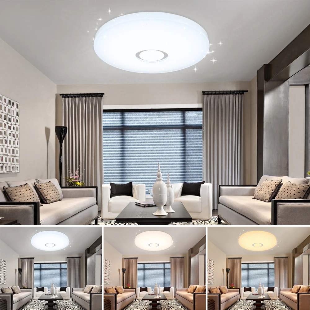 

LED Ceiling Light 50W Modern UFO Decorative Surface Mount Indoor Lighting Fixture Color Change Kitchen Foyer Baby Bedroom