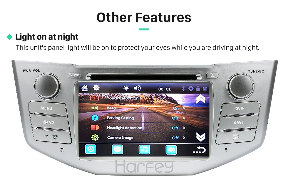 Harfey WinCE6.0 2 Din " автомобильный DVD плеер для Toyota Harrier Lexus RX 300 330 350 400H gps мультимедийный плеер головное устройство