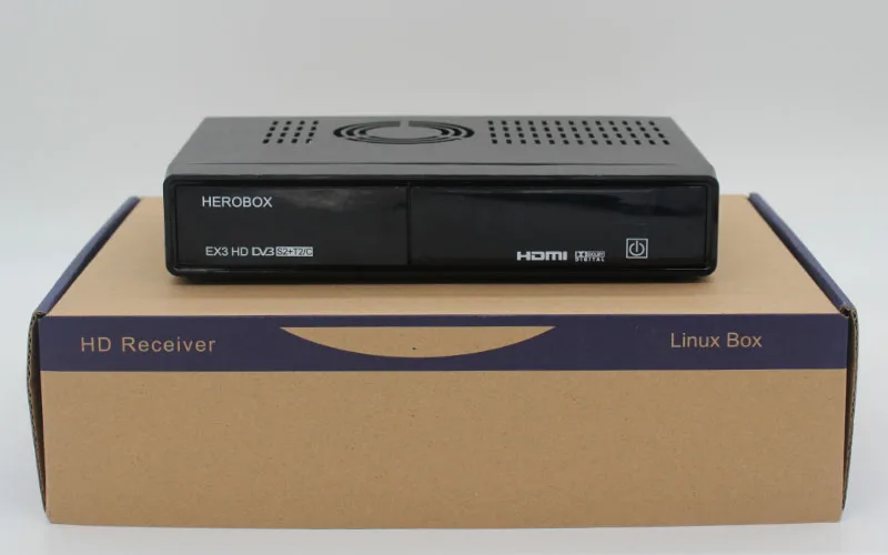 Herobox EX3 Поддержка HD DVB-S2+ T2/C BCM7358 751 процессор, выполняющий миллион операций в секунду с мощный вентилятор опционально Wi-Fi