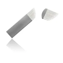 0.3 мм Руководство татуировка перо иглы 14 Вышивка Крестом Иглы для бровей Вышивка 3D Макияж микроклетку игла белый jm611d-x91 Иглы для татуажа