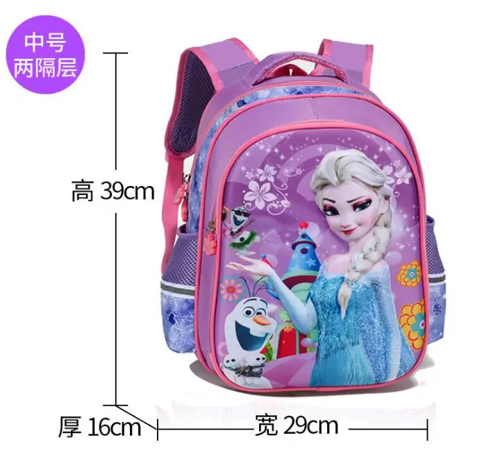 picture color M Size Новая школьная сумка для девочек с героями мультфильмов; детская школьная сумка принцессы Софии и Эльзы; школьная сумка-рюкзак; Детские рюкзаки для детского сада - Цвет: picture color M Size