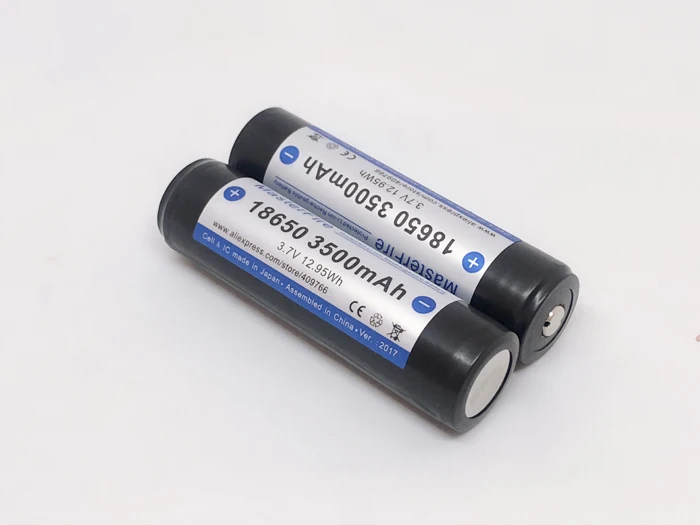 

20pcs/lot New Original Protected MasterFire 18650 3.7V 3500mAh 10A Rechargeable Battery Lithium Batteries with PCB Made in Japan