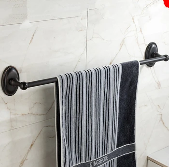 

Bathroom Accessories,60cm Sainless steel Material Romantic Black Finish Single Towel Bar&Towel Rack/Unique Beief Style