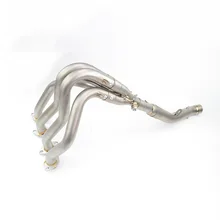 Titanium Alloy Motorcycle Exhaust Full system Case For KAWASAKI Z800 2013-2016 Without Muffer