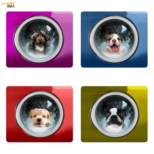 HUGSIDEA Настольный декоративный коврик 3D животное кошка собака печать Нескользящая Подставка для столовых приборов декоративные салфетки изоляция кухонные аксессуары - Цвет: C0031-33-34-36V