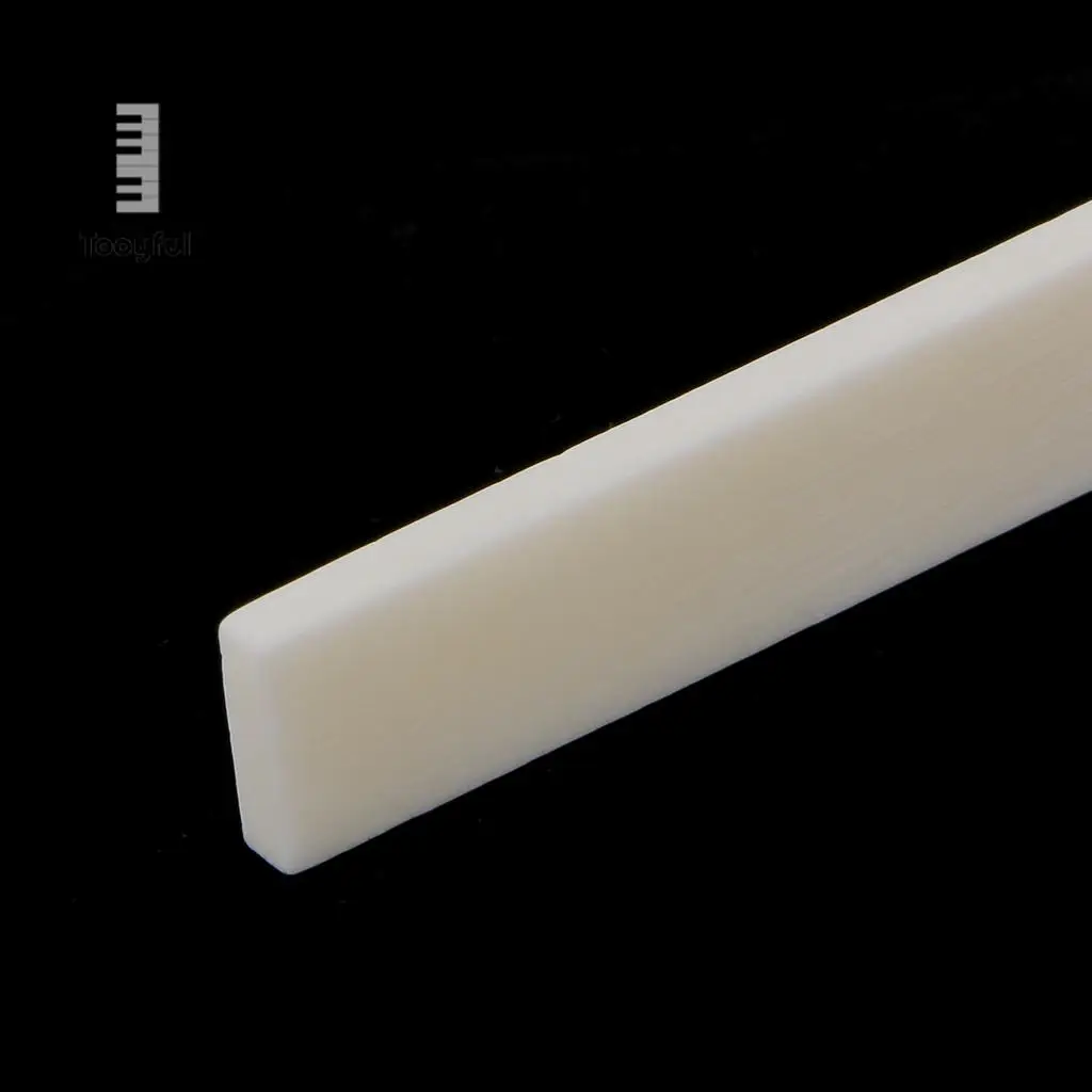 Tooyful Portable 10pcs High Quality Cattle Bone Blank Saddles For Guitar Maker Luthier Supply Guitar Accessories 