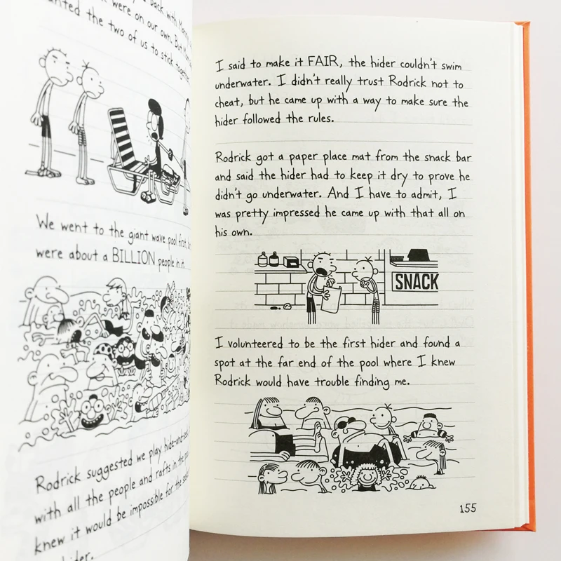 Дневник Wimpy Kid 18: захватывающая вилка упрощенный китайский и английский оригинал