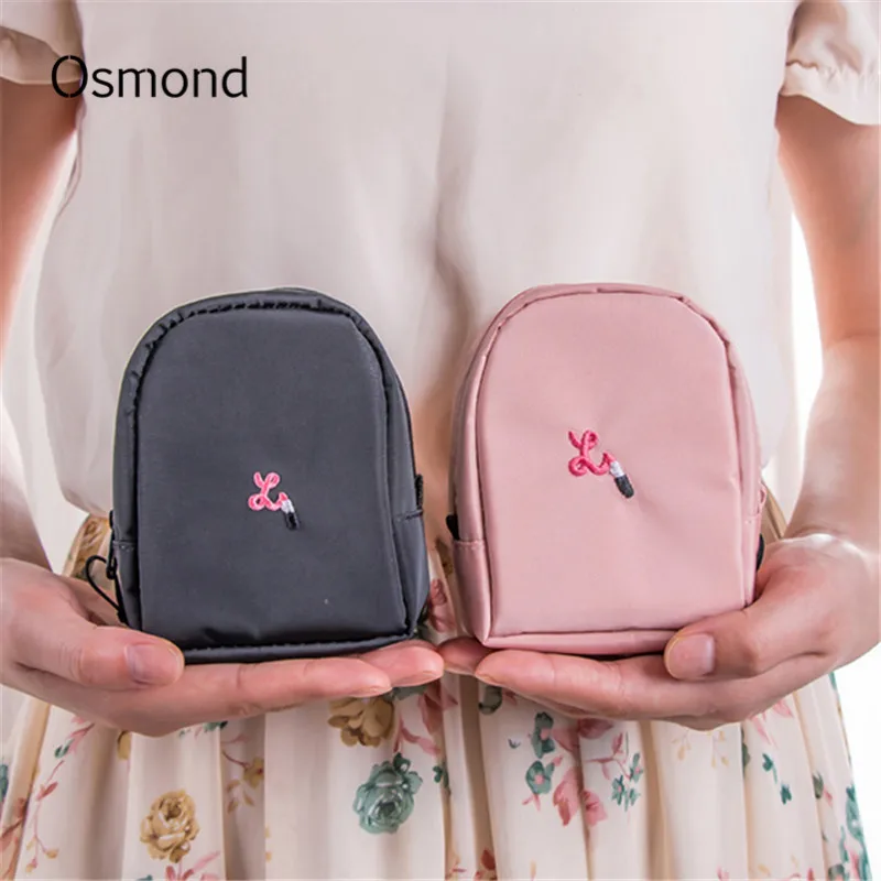 

Osmond Women Makeup Case Travel Toiletries Organizer Cute Cartoon Embroidery Mini Cosmetic Bag Portable Storage Makeup Pouches