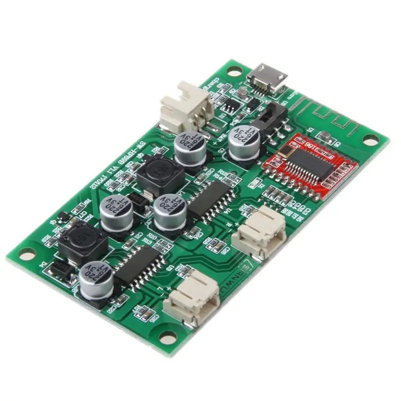 FULL 2X6W Dc 5V 3 7 V динамик модифицированный стерео Bluetooth усилитель плата может